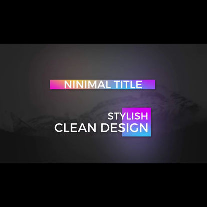 color full minimal titles