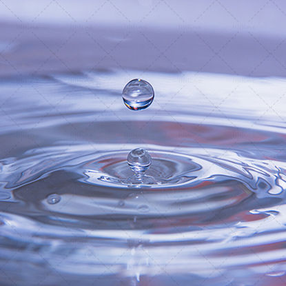 Water droplets ripple