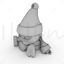 Santa claus pendant 3d printing model