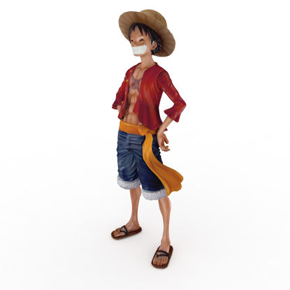 Luffy One Piece 3d Modell des Affen d