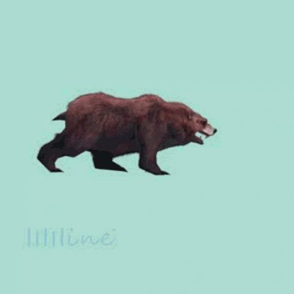 (Animal-0011)-3D-Monster Bear-Walk