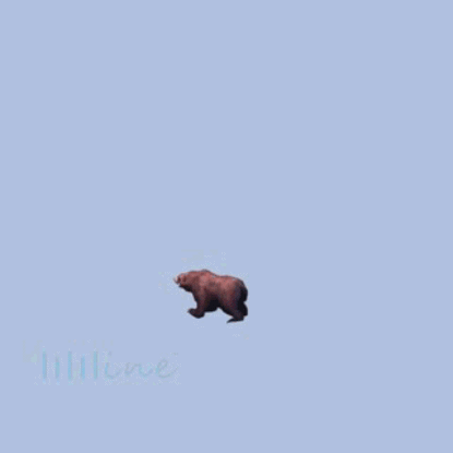 (Animal-0006) -3D-Canavar Ayı-Havada Şok