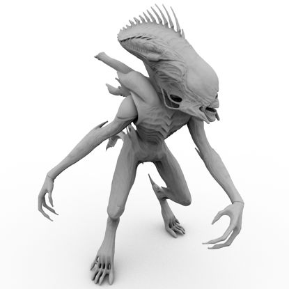 Alien 3d printing model