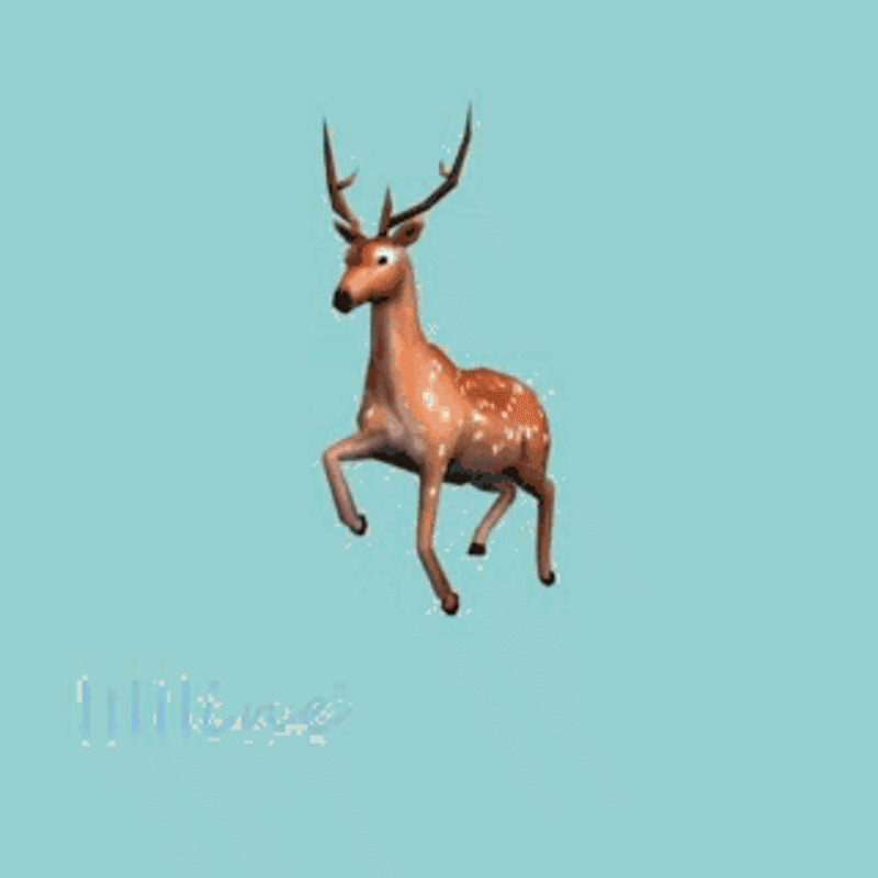 梅花鹿3D模型(Animal-0003)