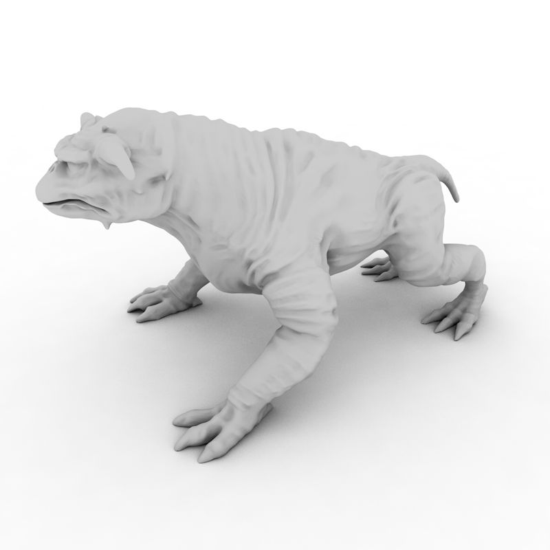 Modèle d'impression 3D de chien de terreur
