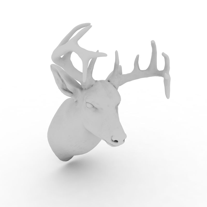 鹿の頭の3 d印刷モデル