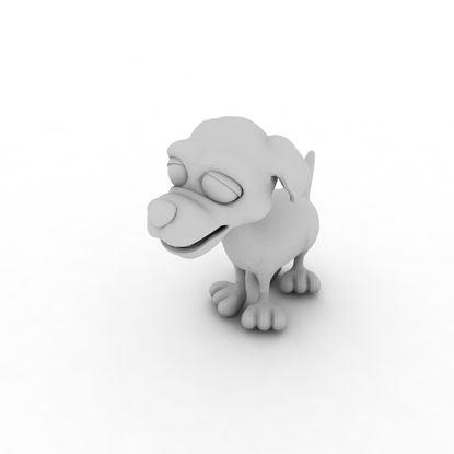 可爱的狗3D打印模型