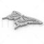 Modelo de impressão 3d acessório borboleta