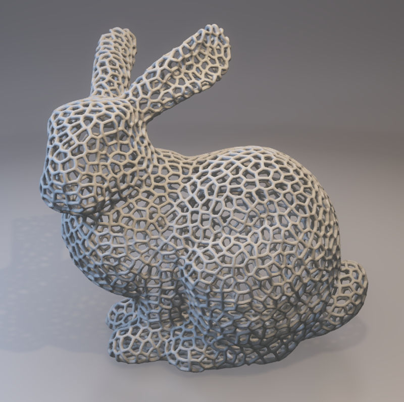 Bunny Voronoi Pattern 3d printing model
