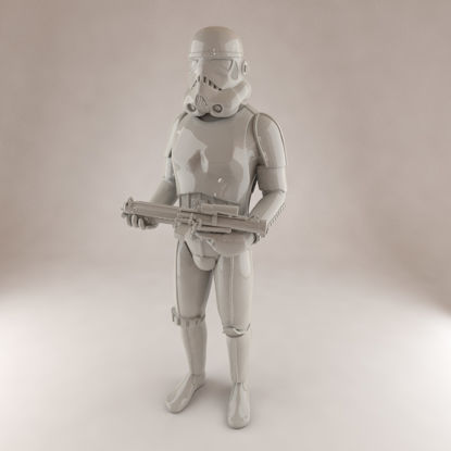 Modelo de impressão 3d Storm Trooper Star Wars