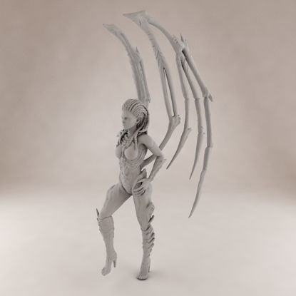 Queen of Blades 3D-printmodel