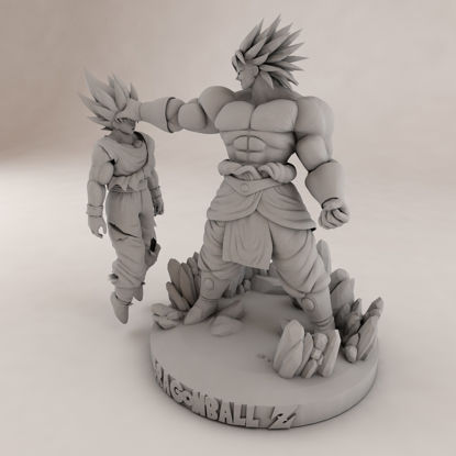 Modèle d'impression 3D Broly Vs Goku