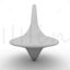 3D printed model of spinning top