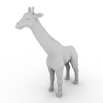 Modèle d'impression 3D de girafe