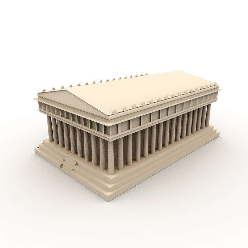 Das Parthenon 3D-Modell