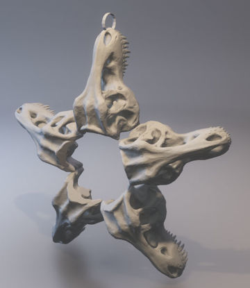 3d модель тиранозавра Rex Pendant