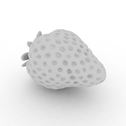 Jordbær 3D-utskriftsmodell