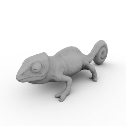 Camaleão modelo de impressão 3d