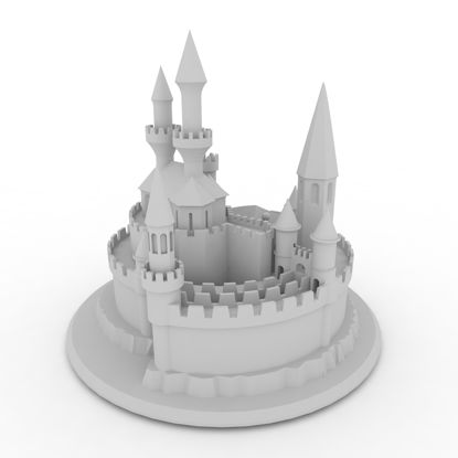 Modelo de impressão 3d do castelo