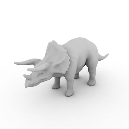 Modelo de impresión triceratops 3d