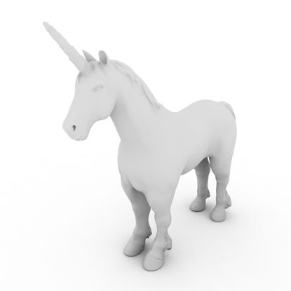 Modelo de impresión 3d de unicornio