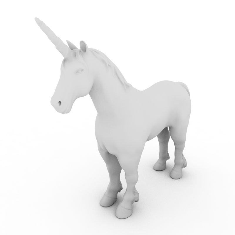 Unicorn 3d printing model