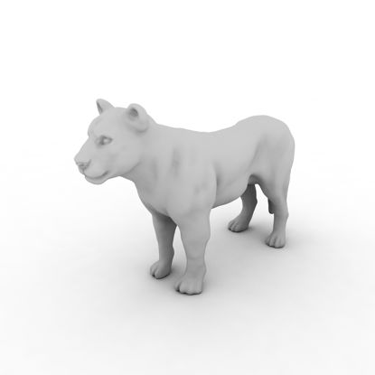 Lioness 3d model tiskanja