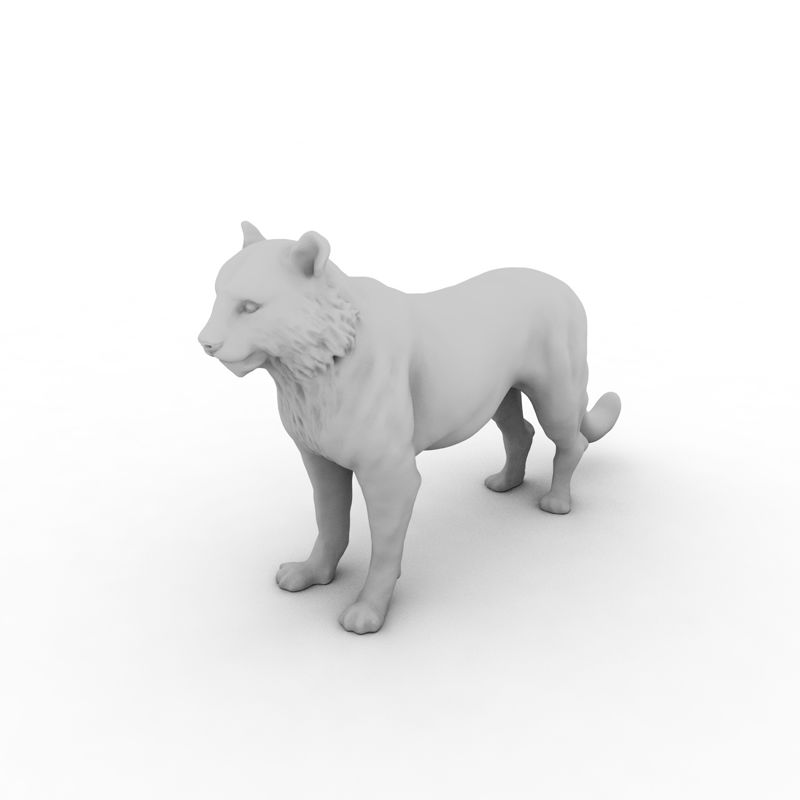 老虎3D打印模型