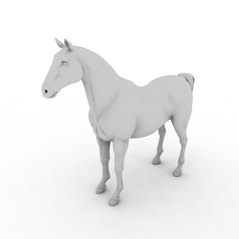 Modelo de impressão 3d cavalo