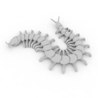 Centipede 3d-utskriftsmodell