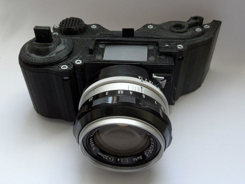 3d printed camera open reflex 3d model