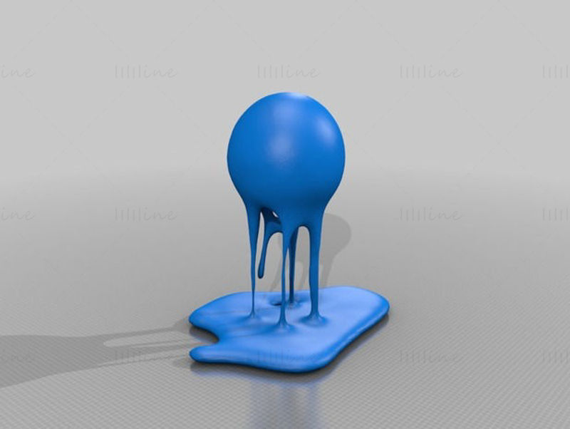 Melting ball 3d printing model