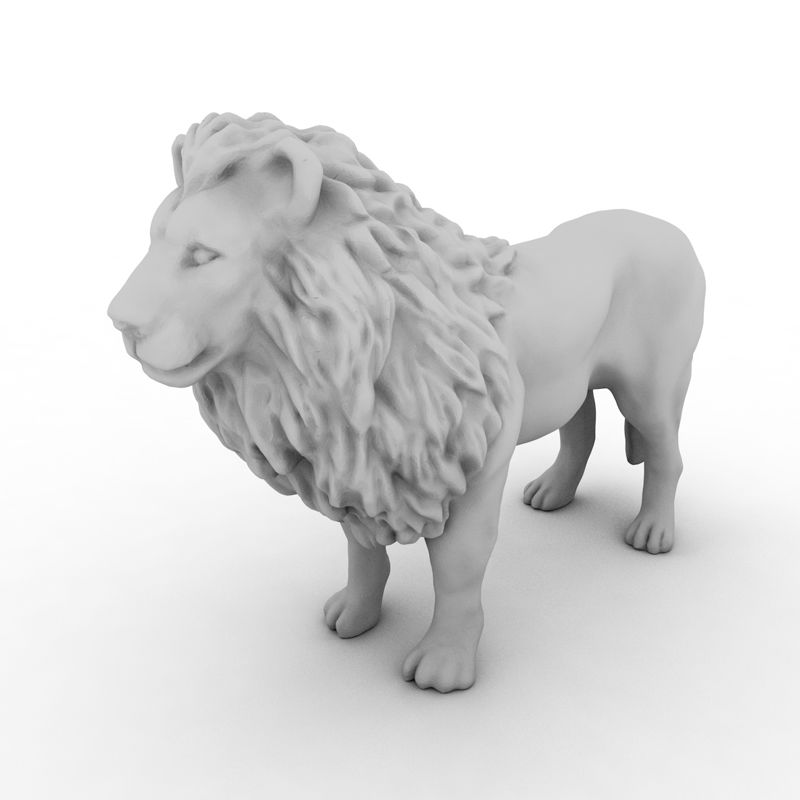 Lion 3d-utskriftsmodell