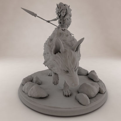 Prinzessin Mononoke 3D-Druckmodell