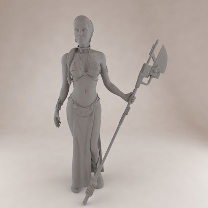 Princess Leia SLS 3D-printmodel