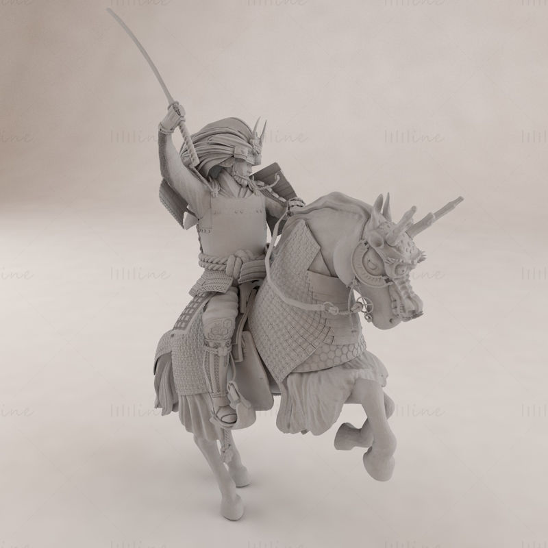 Modèle d'impression 3D de Takeda Shingen