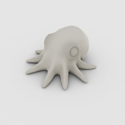 Cute octopus 3d print model