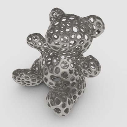 Modèle d'impression 3D Bear Hollow Voronoi