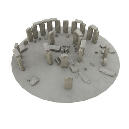 Stonehenge 3D Baskı Modeli