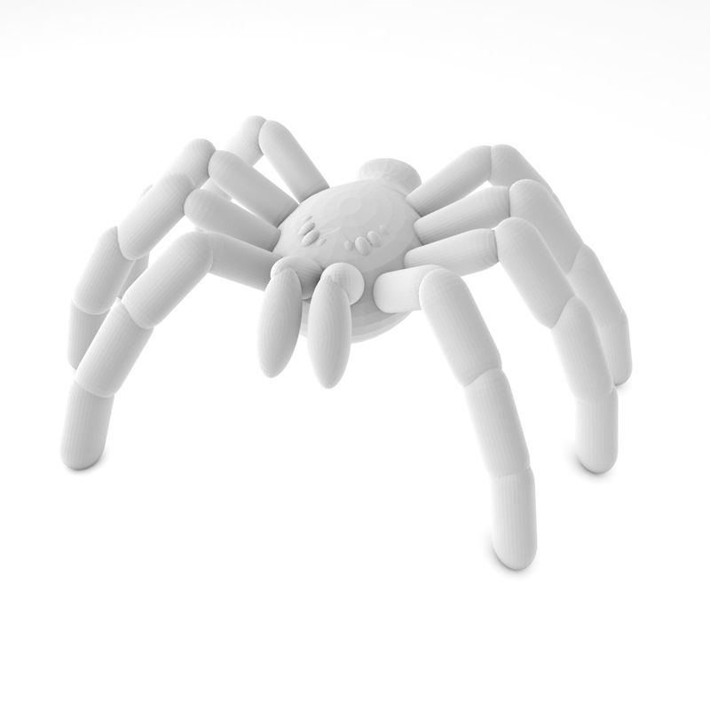 Cute cartoon spider 3d print model