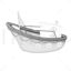 Cartoon cute boat 3d model