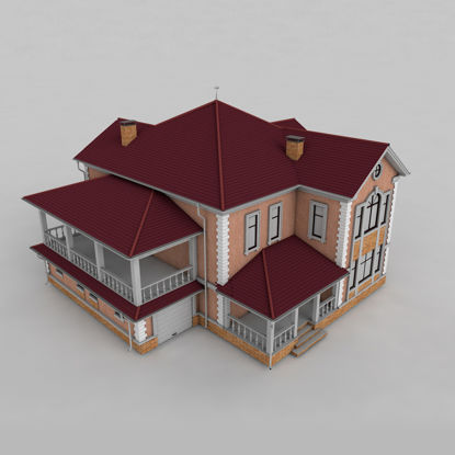 Villa casa modelo 3d