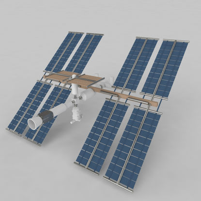 Modello 3d della stazione spaziale