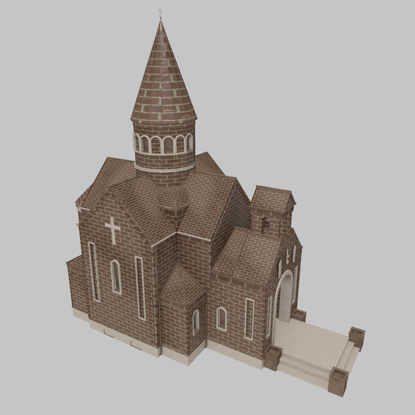 Iglesia modelo 3d