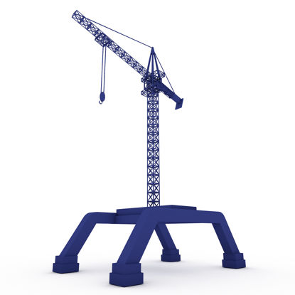 Port terminal loading cranes 3d model