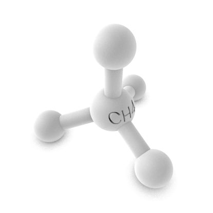 CH4 metán molekula 3d nyomtatási modell