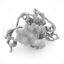 Zinc finger molecular structure 3d print model