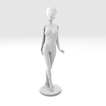 Nude Nefertiti 3d print model