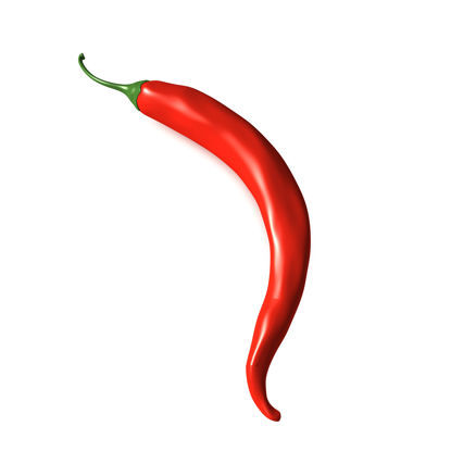Pepper chili 3d-modell