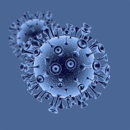 Modelo 3d de coronavírus
